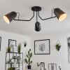 Sacriquier Plafondlamp Zwart, 3-lichts