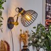 Sivergues Muurlamp Zwart, 1-licht