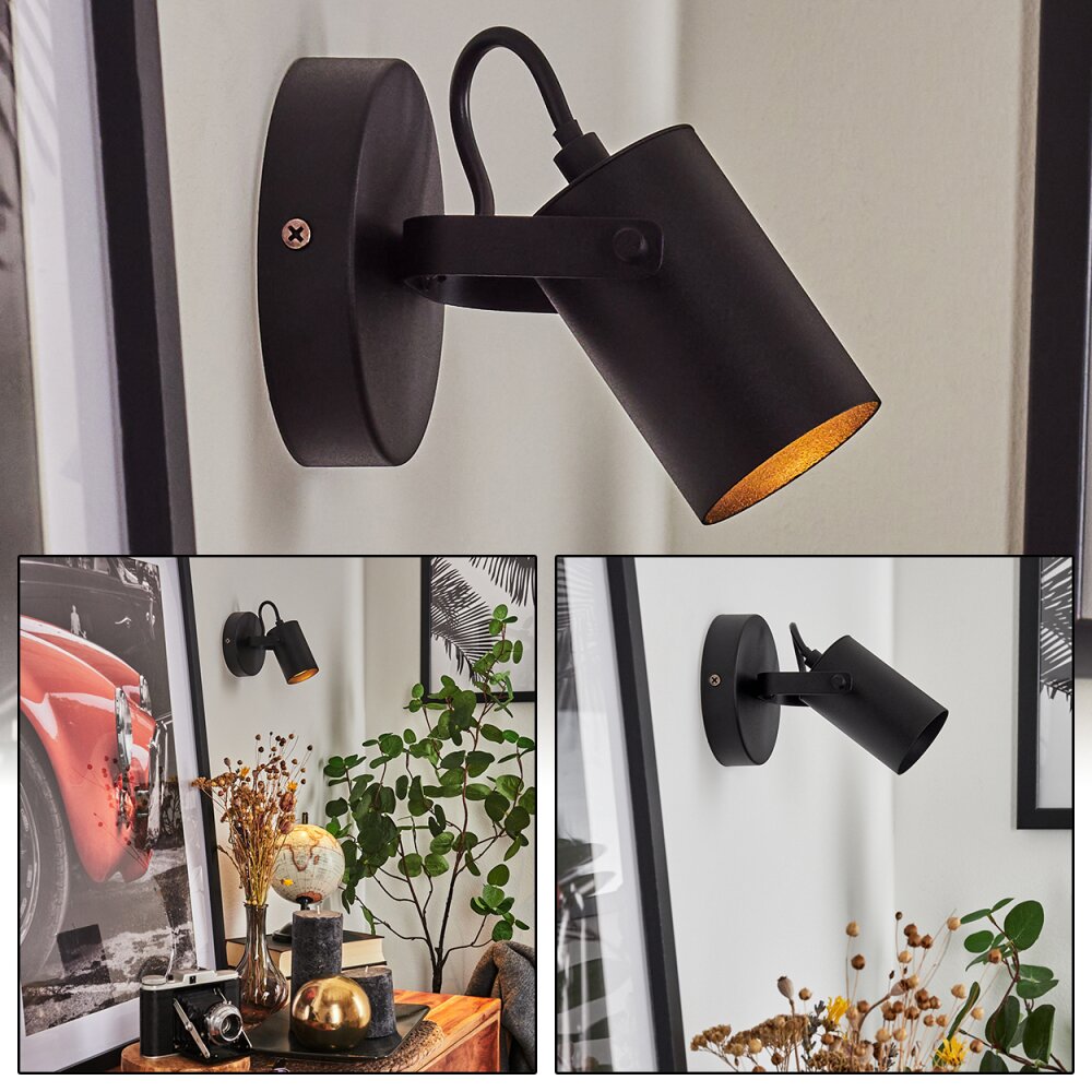 Kergus Muurlamp Zwart, 1-licht main product photo