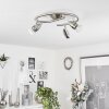 Mirandol Plafondlamp Nikkel mat, 3-lichts