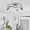 Mirandol Plafondlamp Nikkel mat, 3-lichts
