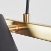 Zuoz Hanglamp Messing, Zwart, 4-lichts