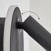 Orchaise Muurlamp LED Zwart, Wit, 2-lichts