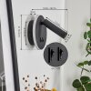 Orchaise Muurlamp LED Zwart, Wit, 2-lichts