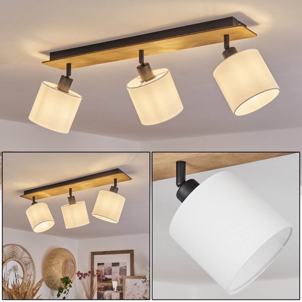 Alsen Plafondlamp Hout donker, 3-lichts main product photo