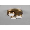 Trio Franklin Plafondlamp LED Oud messing, 3-lichts