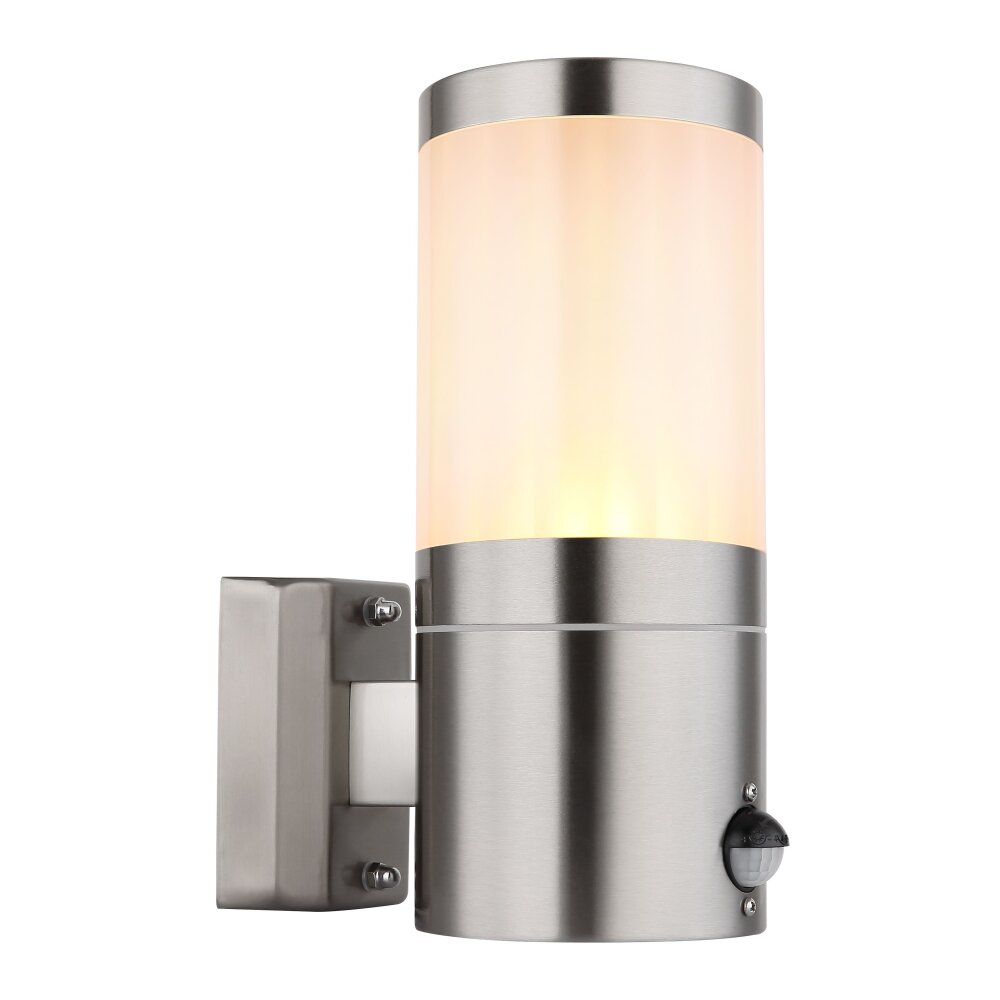 Globo XELOO Buiten muurverlichting Zilver, 1-licht, Bewegingsmelder main product photo