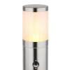 Globo XELOO Padverlichting Zilver, 1-licht, Bewegingsmelder