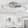 Tagsdorff Plafondlamp LED Chroom, Nikkel mat, 1-licht