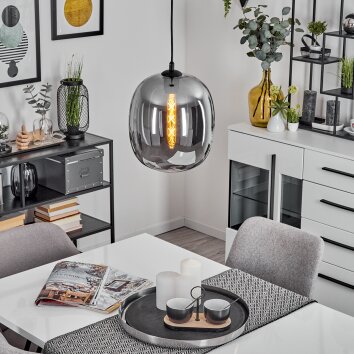 Augicourt Hanger Zwart, 1-licht