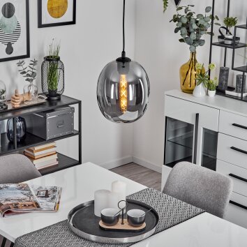 Augicourt Hanger Zwart, 1-licht