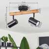 Arbrentin Plafondlamp Natuurlijke kleuren, Zwart, 2-lichts