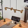 Zuoz Hanglamp Oud messing, 4-lichts