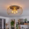 Pinsaguel Plafondlamp Messing, Zwart, 3-lichts