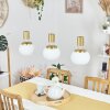 Izenave Hanglamp LED Messing, 3-lichts