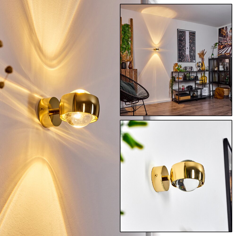 Sapri Muurlamp Goud, 1-licht main product photo