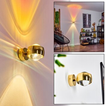 Sapri Muurlamp Goud, 1-licht