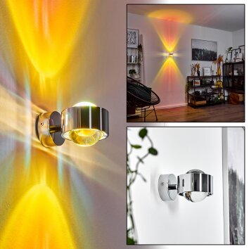 Sapri Muurlamp Chroom, 1-licht