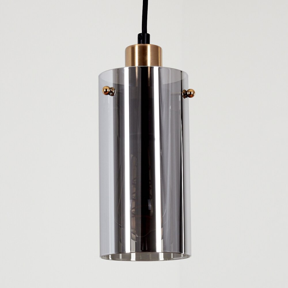 Vaurois Hanger Messing, Zwart, 1-licht