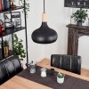 Mansle Hanger Natuurlijke kleuren, Zwart, 1-licht