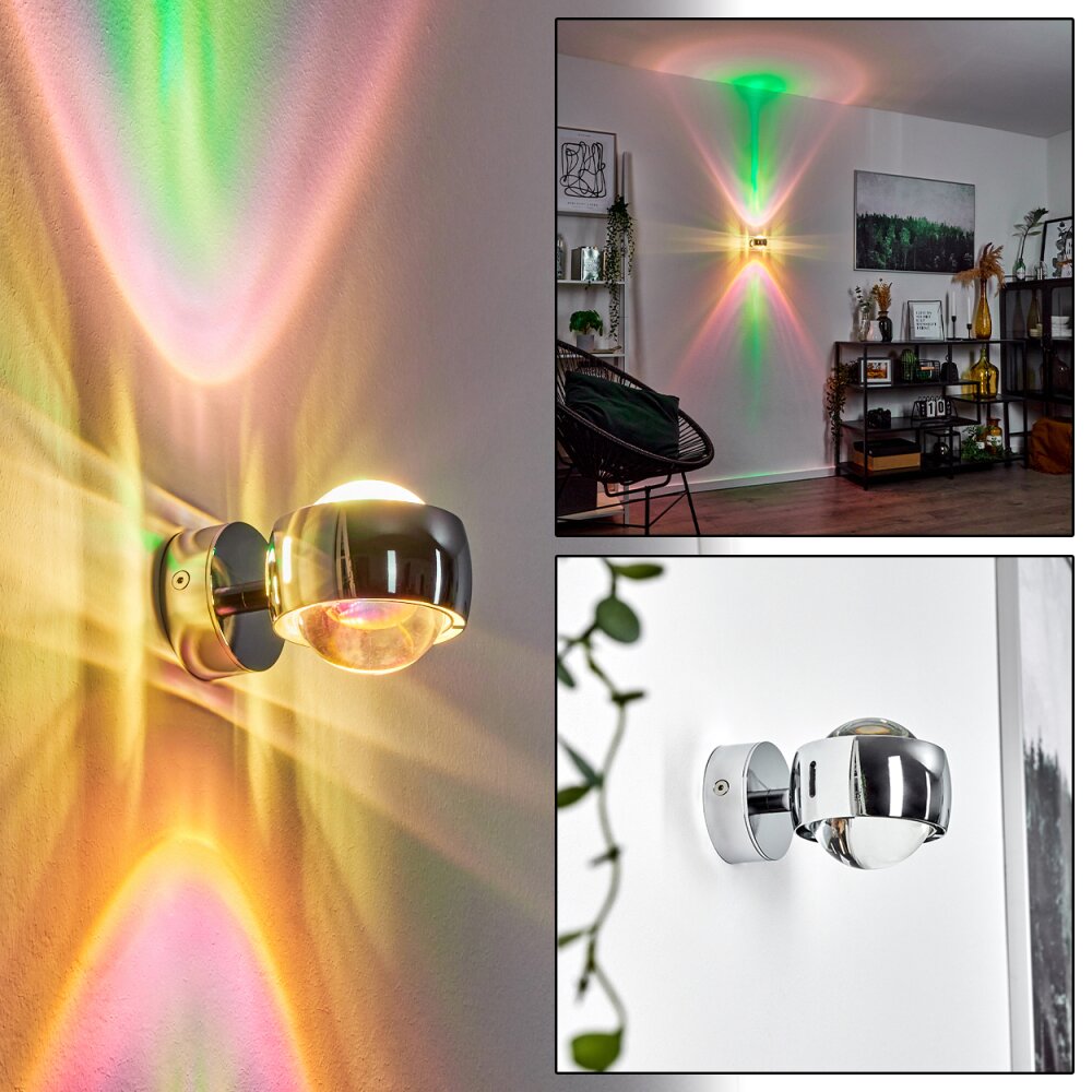Sapri Muurlamp Chroom, 1-licht main product photo