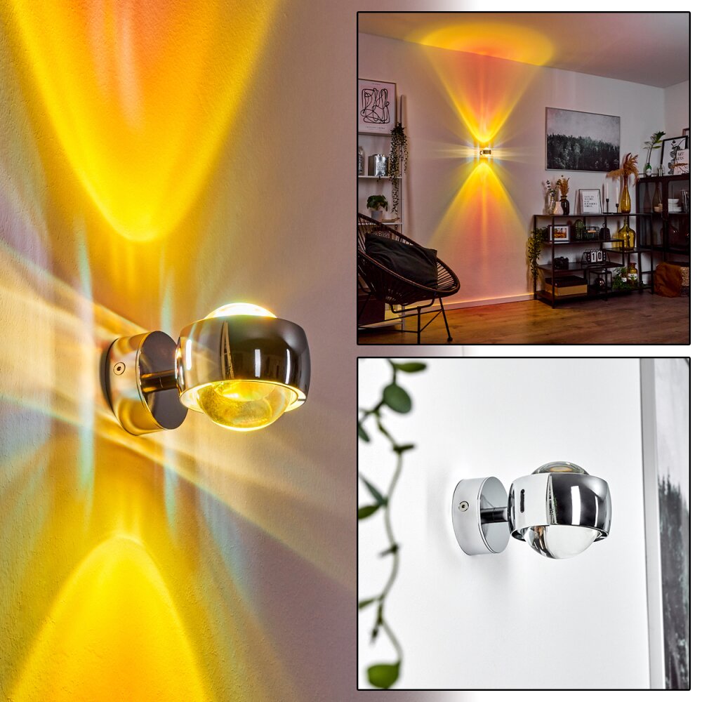 Sapri Muurlamp Chroom, 1-licht main product photo