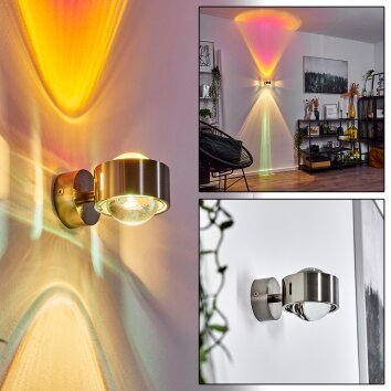 Sapri Muurlamp Nikkel mat, 1-licht