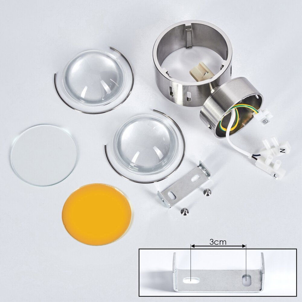 Sapri Muurlamp Nikkel mat, 1-licht