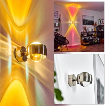 Sapri Muurlamp Nikkel mat, 1-licht Sapri Muurlamp Nikkel mat, 1-licht