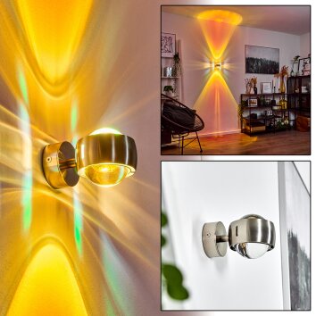 Sapri Muurlamp Nikkel mat, 1-licht