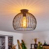 Mossay Plafondlamp Zwart, 1-licht