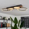 Avelal Plafondlamp LED Bruin, houtlook, Zwart, 1-licht Avelal Plafondlamp LED Bruin, houtlook, Zwart, 1-licht