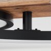 Avelal Plafondlamp LED Bruin, houtlook, Zwart, 1-licht Avelal Plafondlamp LED Bruin, houtlook, Zwart, 1-licht