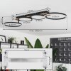 Avelal Plafondlamp LED Bruin, houtlook, Zwart, 1-licht Avelal Plafondlamp LED Bruin, houtlook, Zwart, 1-licht