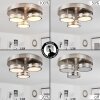 Huallilemu Plafondlamp LED Nikkel mat, 3-lichts