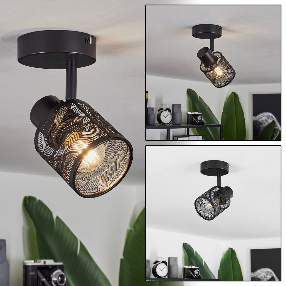 Roto Plafondlamp Zwart, 1-licht main product photo