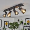 Murianette Plafondlamp Zwart, 4-lichts