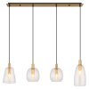 Globo GARRI Hanger Messing, 4-lichts