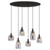 Globo GARRI Hanger Zwart, 6-lichts