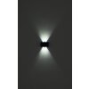 Globo SOLAR Buiten muurverlichting LED Zwart, 4-lichts