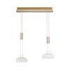 Paul Neuhaus Q-ETIENNE Hanglamp LED Messing, 2-lichts, Afstandsbediening