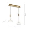 Paul Neuhaus Q-ETIENNE Hanglamp LED Messing, 2-lichts, Afstandsbediening