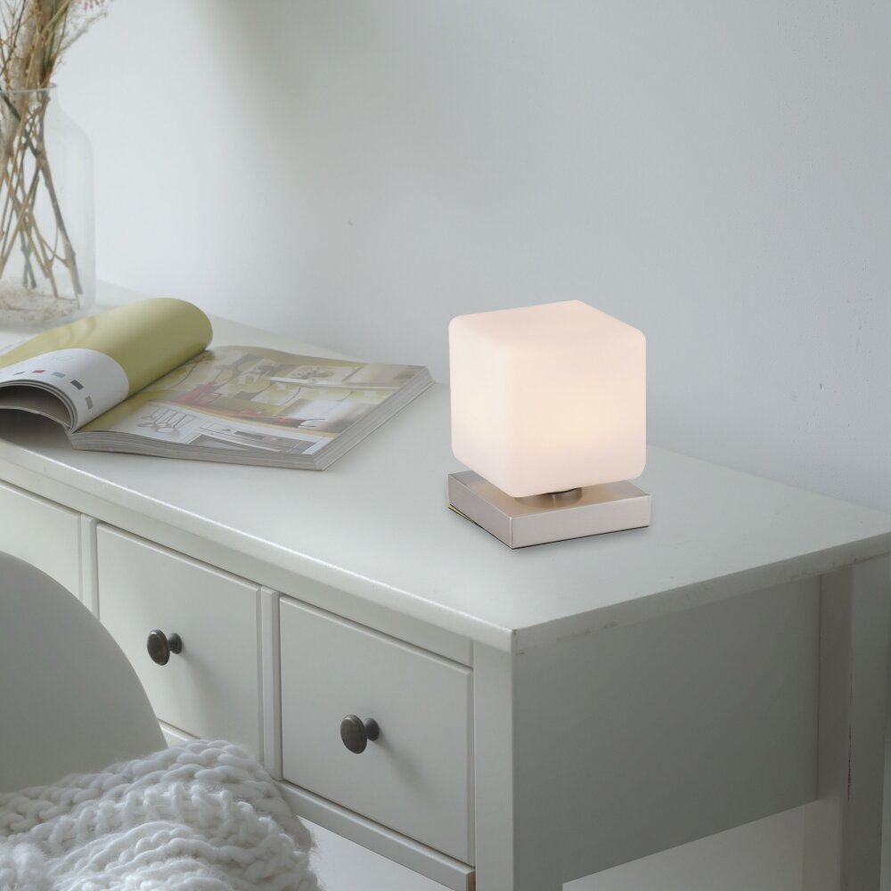 Paul Neuhaus DADOA Tafellamp LED Staal geborsteld, 1-licht main product photo