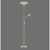 Leuchten-Direkt ZAHARA Uplighter LED Messing, 2-lichts