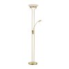 Leuchten-Direkt ZAHARA Uplighter LED Messing, 2-lichts