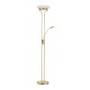 Leuchten-Direkt ZAHARA Uplighter LED Messing, 2-lichts