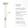 Leuchten-Direkt ZAHARA Uplighter LED Messing, 2-lichts