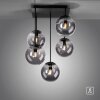 Leuchten-Direkt BIG WIDOW Plafondlamp Zwart, 5-lichts