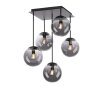 Leuchten-Direkt BIG WIDOW Plafondlamp Zwart, 5-lichts