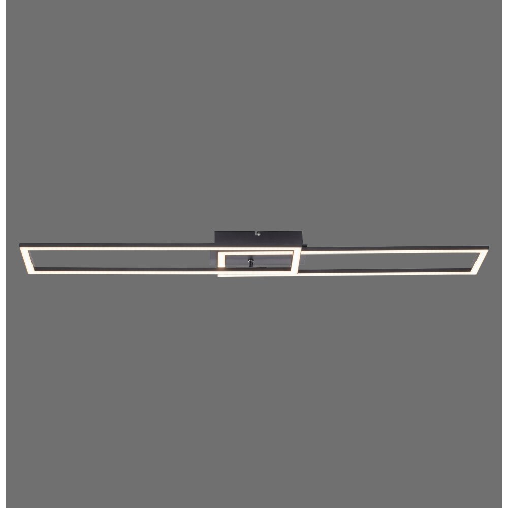 Leuchten-Direkt IVEN Plafondlamp LED Zwart, 1-licht, Afstandsbediening main product photo